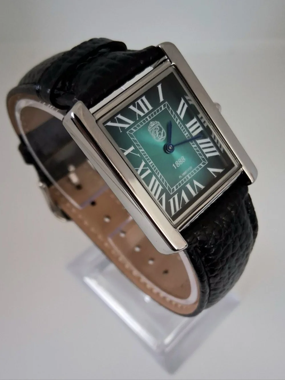 NEW Pierre Lucerne Aquamarine 1888 Men's Tank Watch